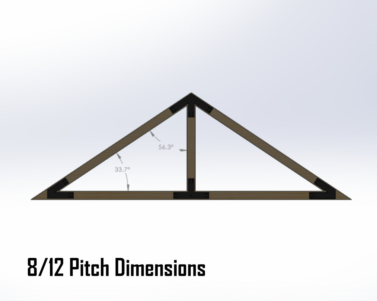 King Truss Industrial Brackets, For 6 Inch Lumber - Madison Iron and Wood