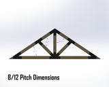 Web Truss Industrial Brackets, For 8 Inch Lumber - Madison Iron and Wood