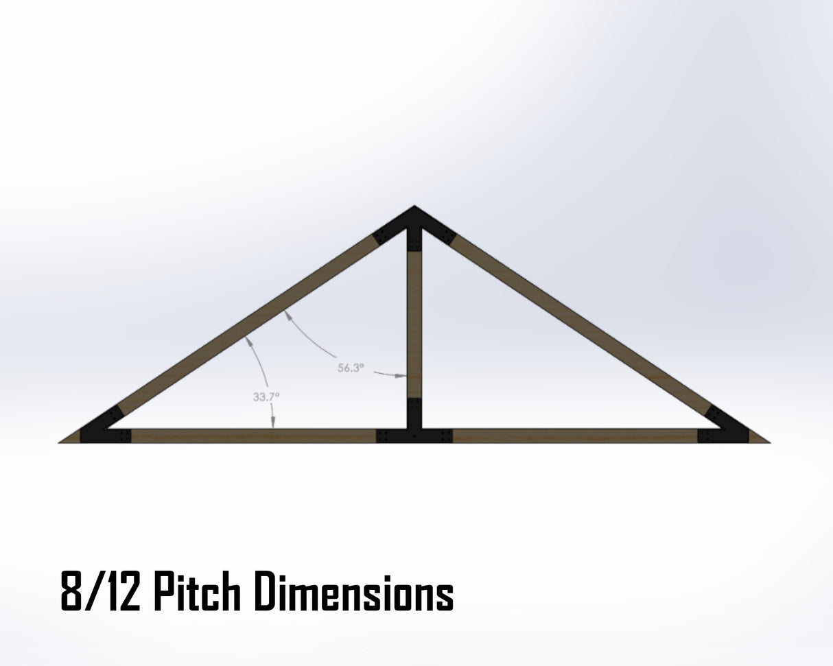 King Truss Industrial Bracket Set, For 4 Inch Lumber - Madison Iron and Wood