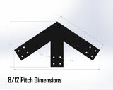 Web Truss Industrial Brackets, For 4 Inch Lumber - Madison Iron and Wood