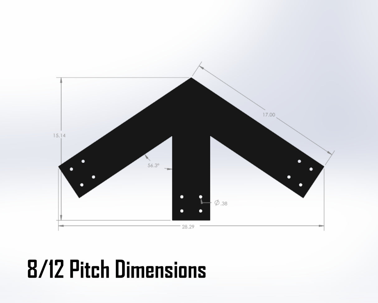 King Truss Industrial Brackets, For 6 Inch Lumber - Madison Iron and Wood