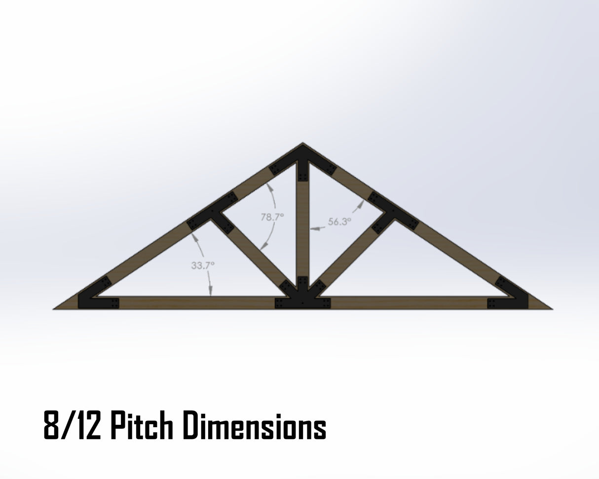 Web Truss Industrial Brackets, For 6 Inch Lumber - Madison Iron and Wood