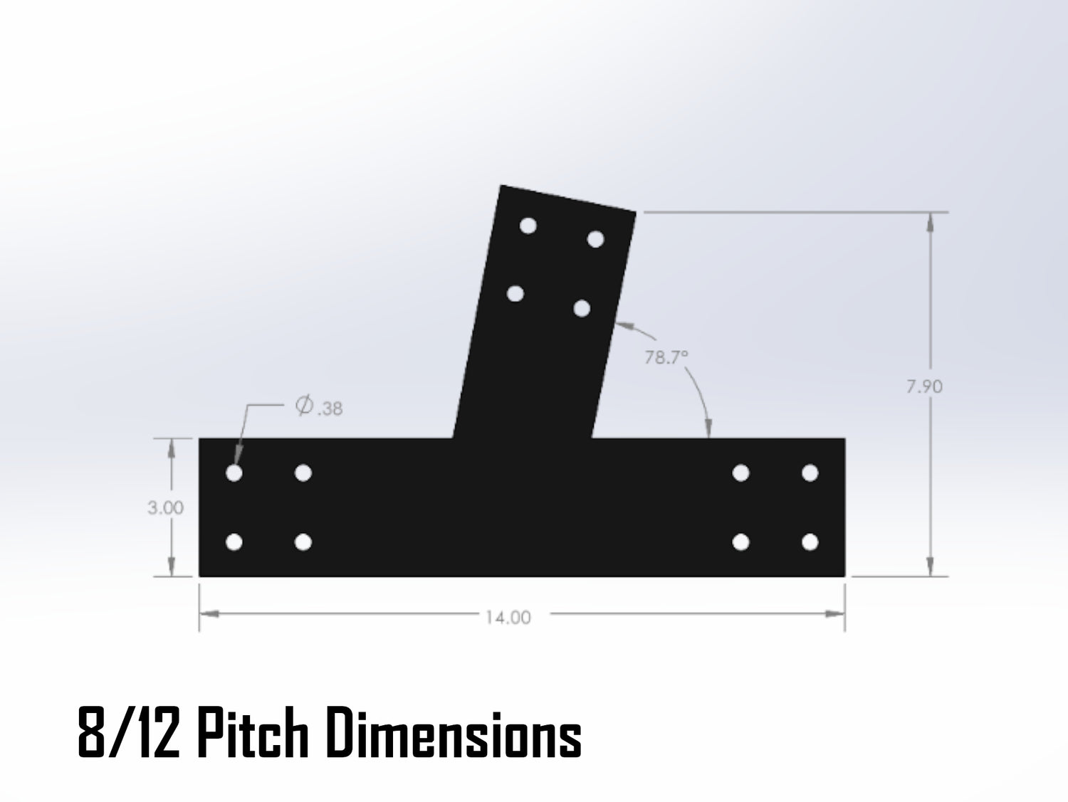 Web Truss Industrial Brackets, For 4 Inch Lumber - Madison Iron and Wood