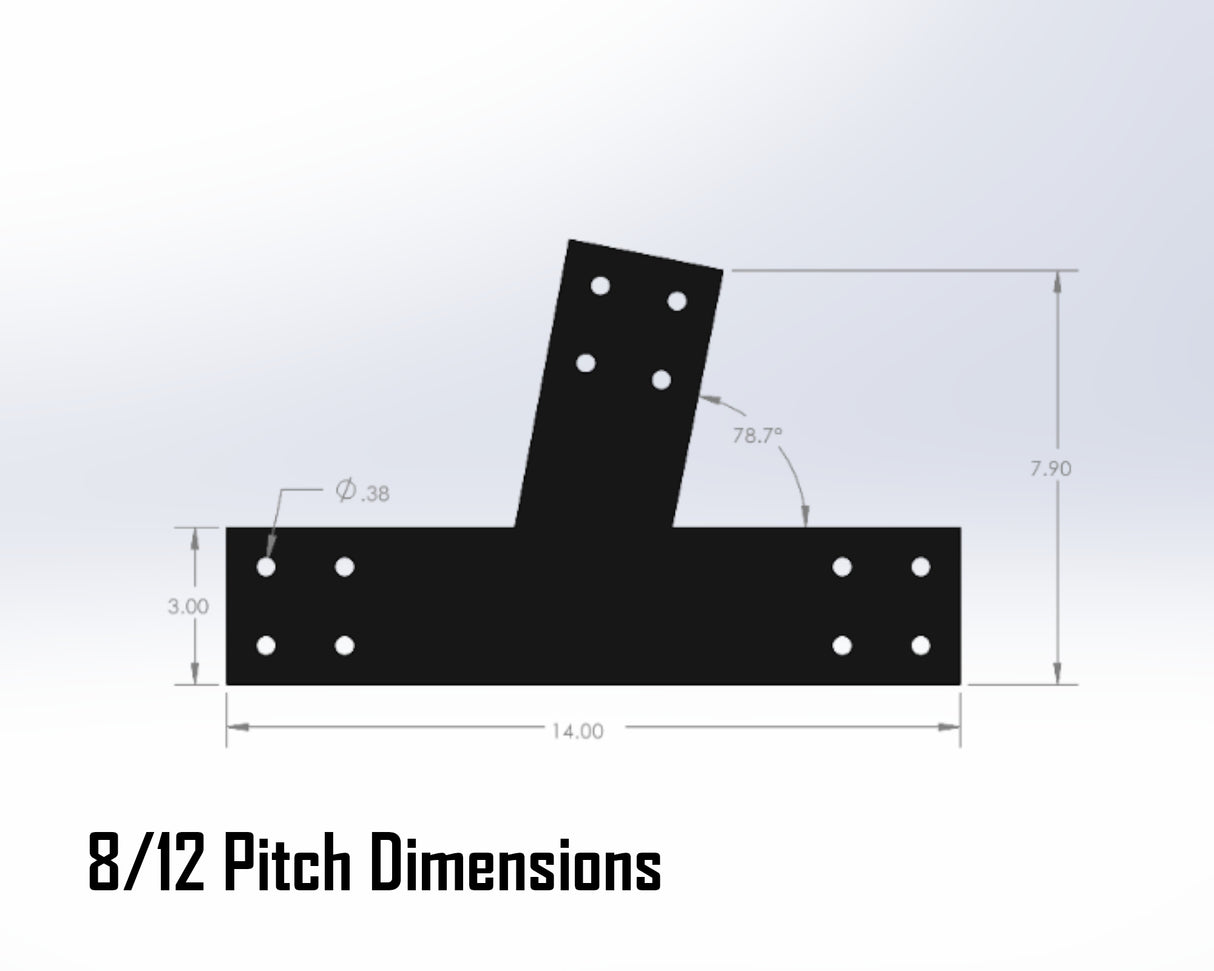 Supports industriels Web Truss, pour poutres de 4" - VEUILLEZ NOUS CONTACTER D'ABORD À PROPOS DE L'APPLICATION 