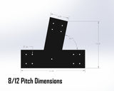 Web Truss Industrial Brackets, For 8 Inch Lumber