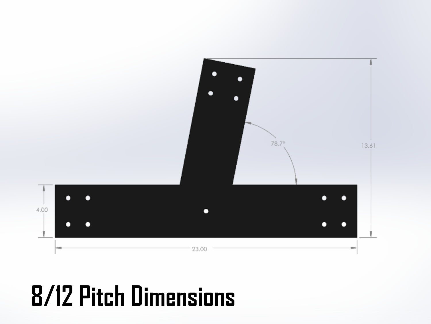 Web Truss Industrial Brackets, For 6 Inch Lumber - Madison Iron and Wood