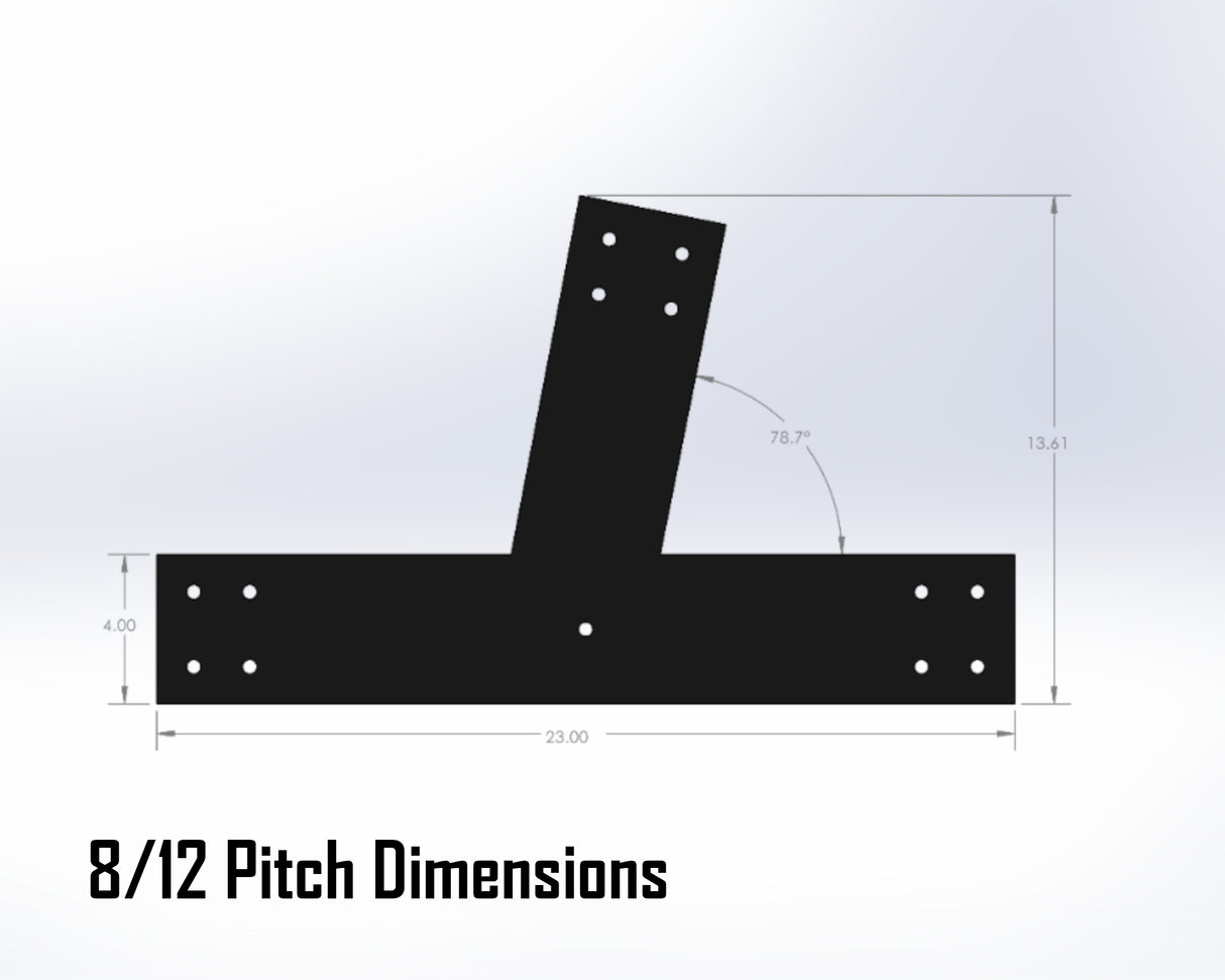 Web Truss Industrial Brackets, For 6 Inch Lumber