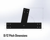 Web Truss Industrial Brackets, For 6 Inch Lumber