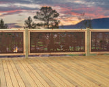 80"x30" - Bear Landscape Fence/Gate Panel Insert - Madison Iron and Wood