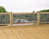 80"x30" - Crane Pond Fence/Gate Panel Insert - Madison Iron and Wood