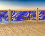 80"x30" - Palm Leaf Pattern Fence/Gate Panel Insert - Madison Iron and Wood