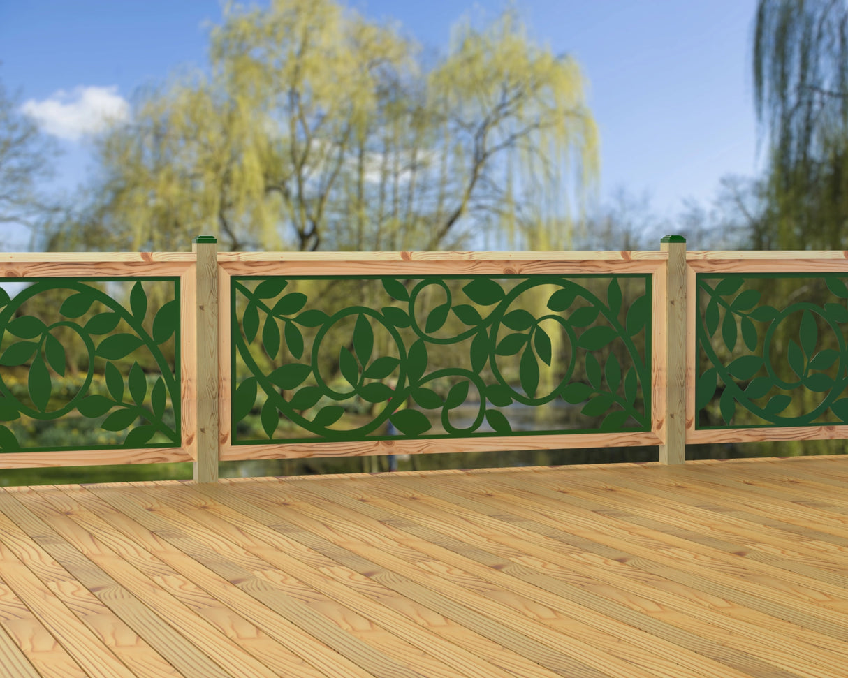 80"x30" - Vine Pattern Fence/Gate Panel Insert