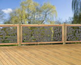 80"x30" - Vine Pattern Fence/Gate Panel Insert - Madison Iron and Wood