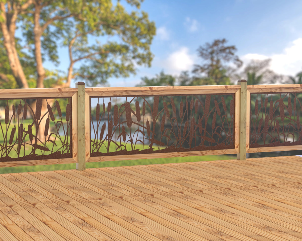 80"x30" - Cattails Fence/Gate Panel Insert