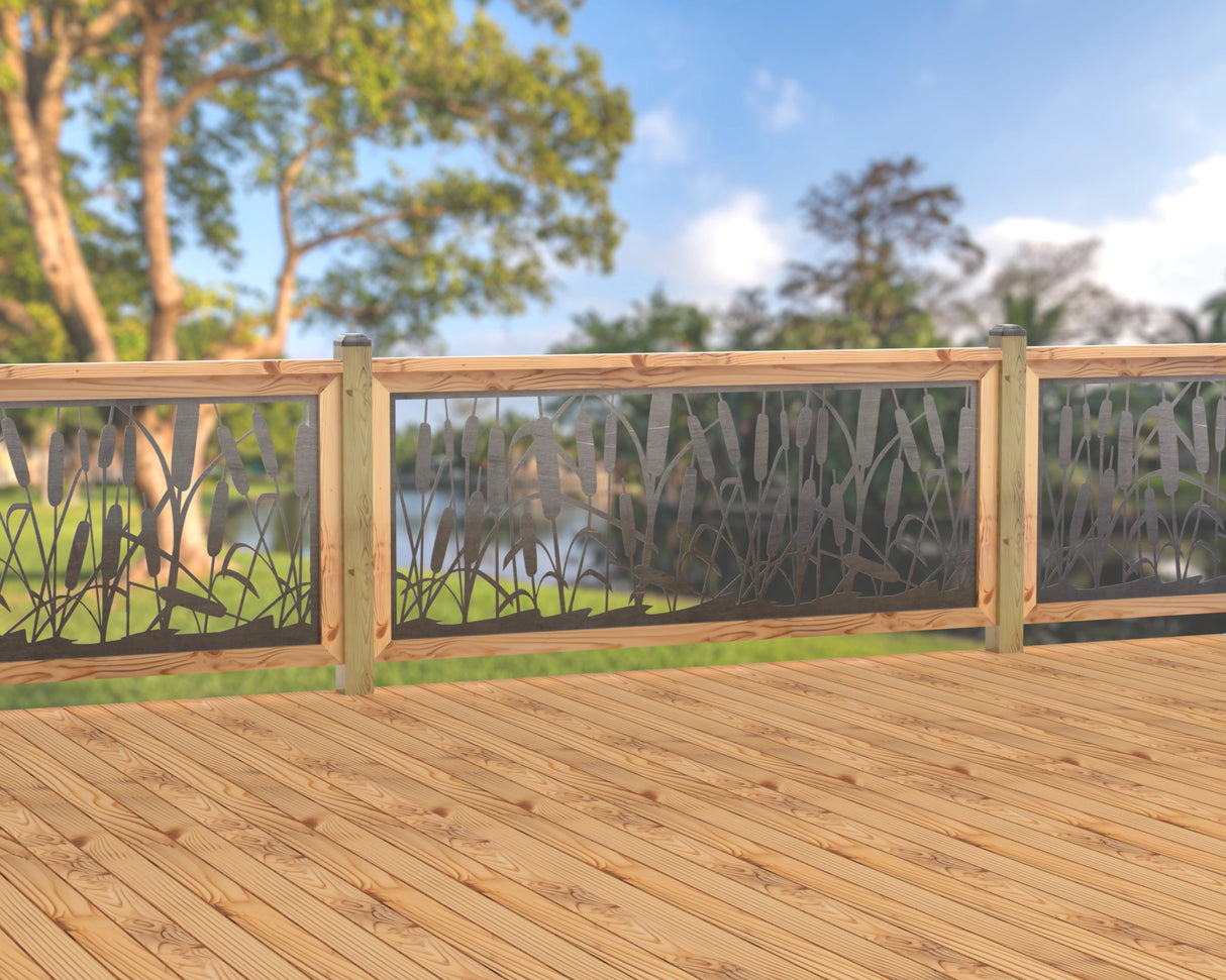 80"x30" - Cattails Fence/Gate Panel Insert