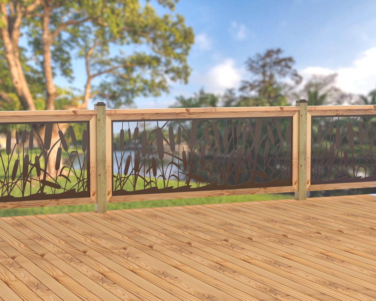 80"x30" - Cattails Fence/Gate Panel Insert
