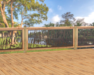 80"x30" - Cattails Fence/Gate Panel Insert