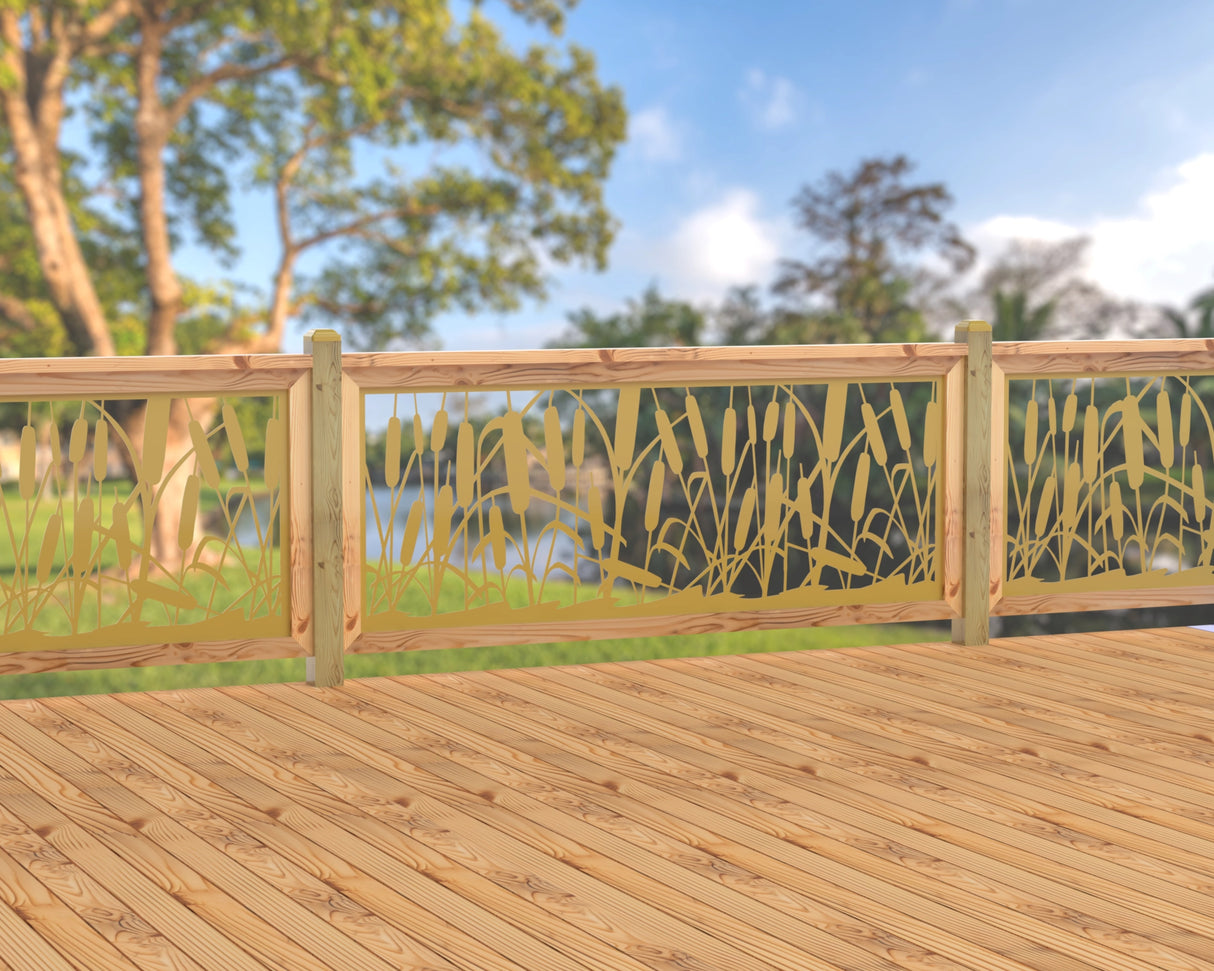80"x30" - Cattails Fence/Gate Panel Insert
