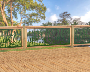 80"x30" - Cattails Fence/Gate Panel Insert