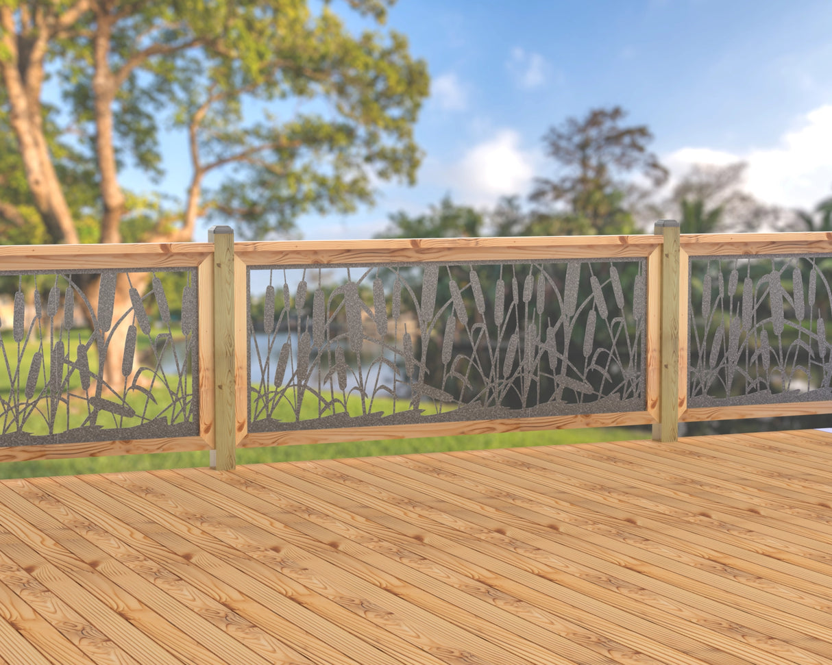 80"x30" - Cattails Fence/Gate Panel Insert