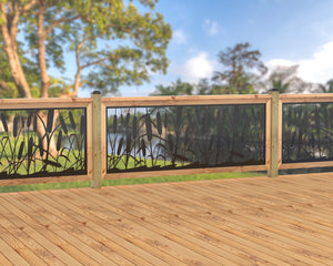 80"x30" - Cattails Fence/Gate Panel Insert
