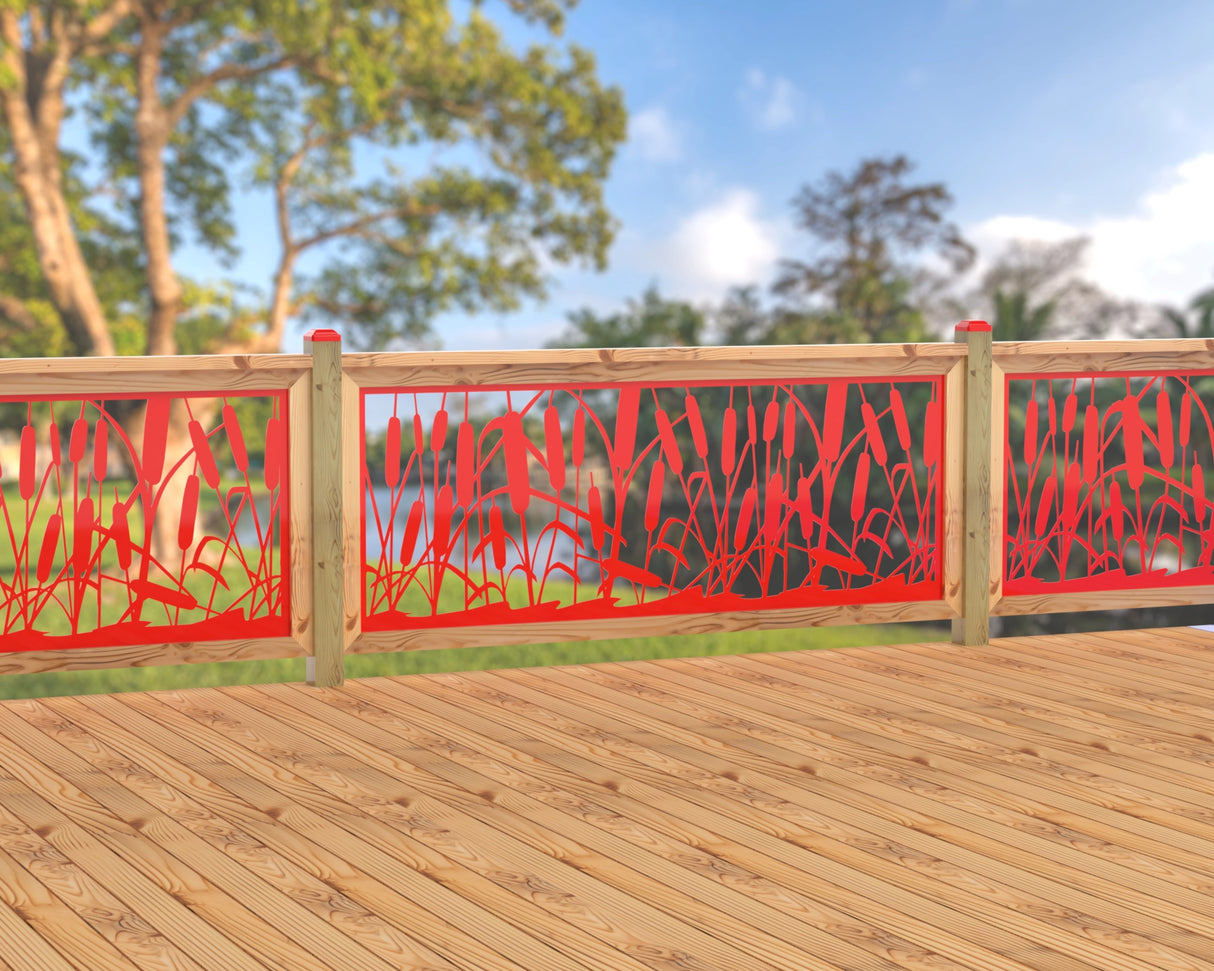 80"x30" - Cattails Fence/Gate Panel Insert