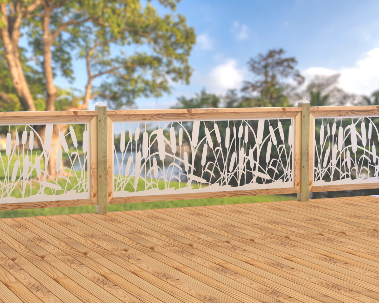 80"x30" - Cattails Fence/Gate Panel Insert
