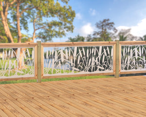 80"x30" - Cattails Fence/Gate Panel Insert