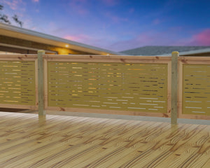 Digital Lines Design Railing Panel Insert