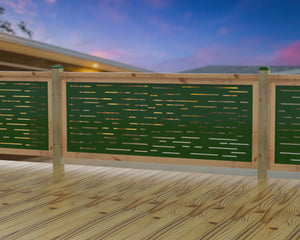 Digital Lines Design Railing Panel Insert