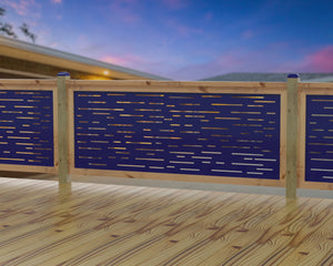 Digital Lines Design Railing Panel Insert
