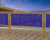 Digital Lines Design Railing Panel Insert - Madison Iron and Wood