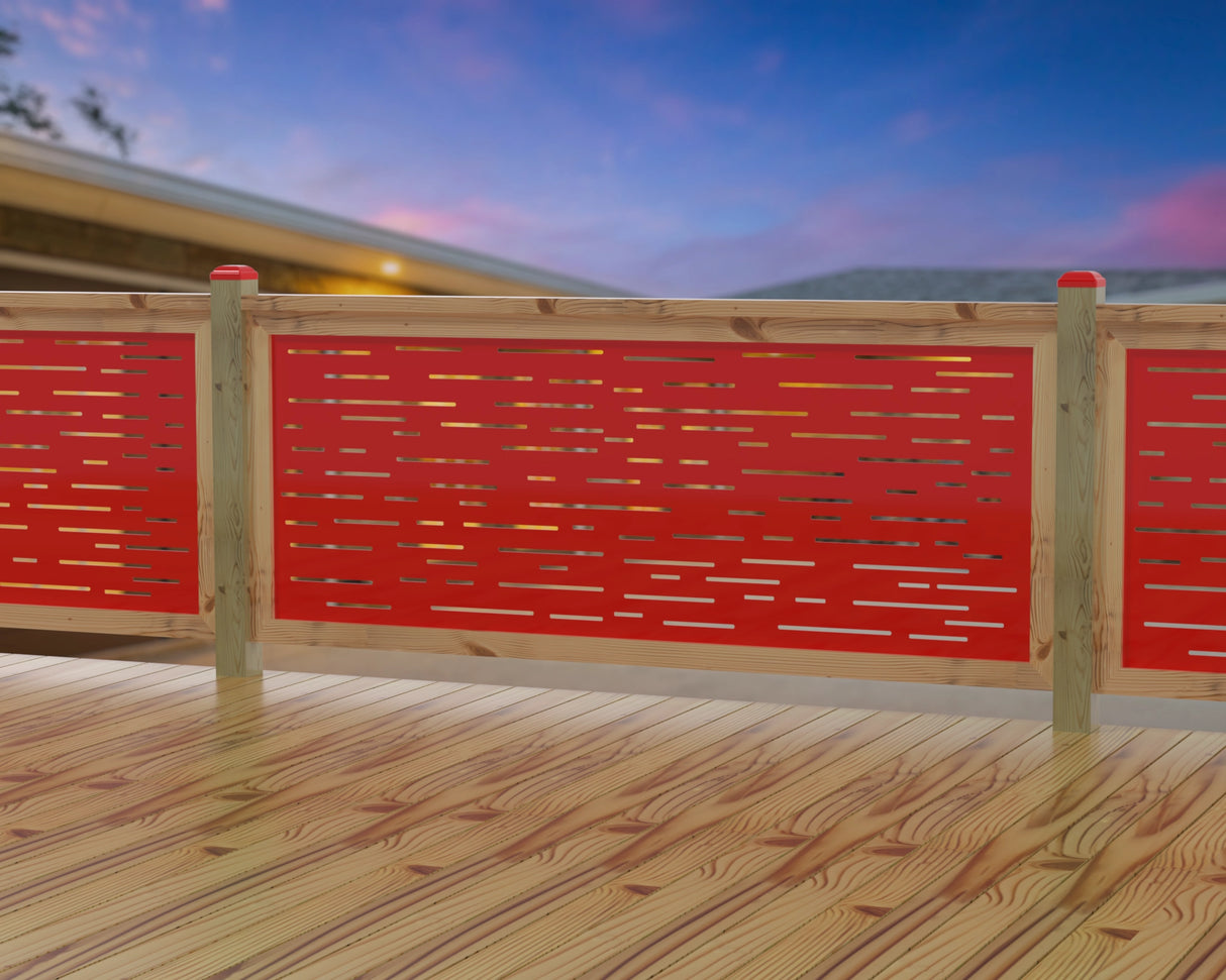 Digital Lines Design Railing Panel Insert