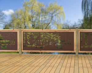 80"x30" - Duck Pond Fence/Gate Panel Insert - Madison Iron and Wood
