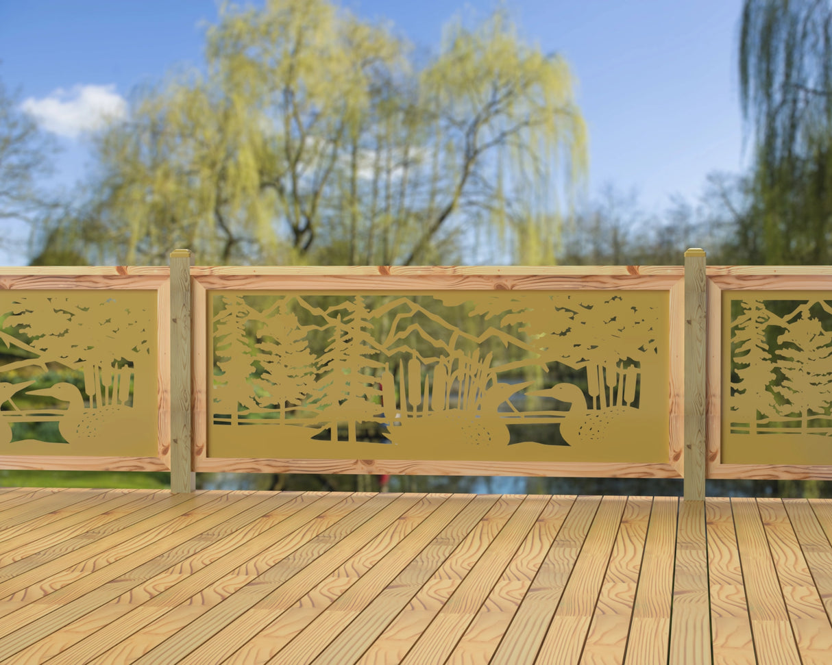 80"x30" - Duck Pond Fence/Gate Panel Insert - Madison Iron and Wood