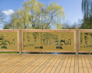 80"x30" - Duck Pond Fence/Gate Panel Insert - Madison Iron and Wood
