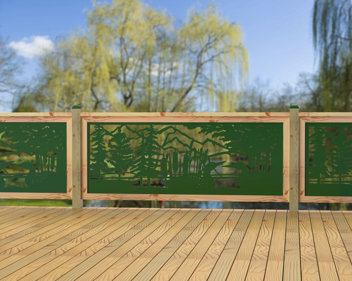 80"x30" - Duck Pond Fence/Gate Panel Insert - Madison Iron and Wood