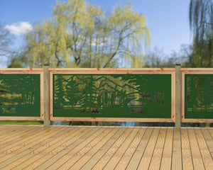 80"x30" - Duck Pond Fence/Gate Panel Insert - Madison Iron and Wood
