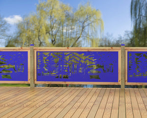 80"x30" - Duck Pond Fence/Gate Panel Insert - Madison Iron and Wood