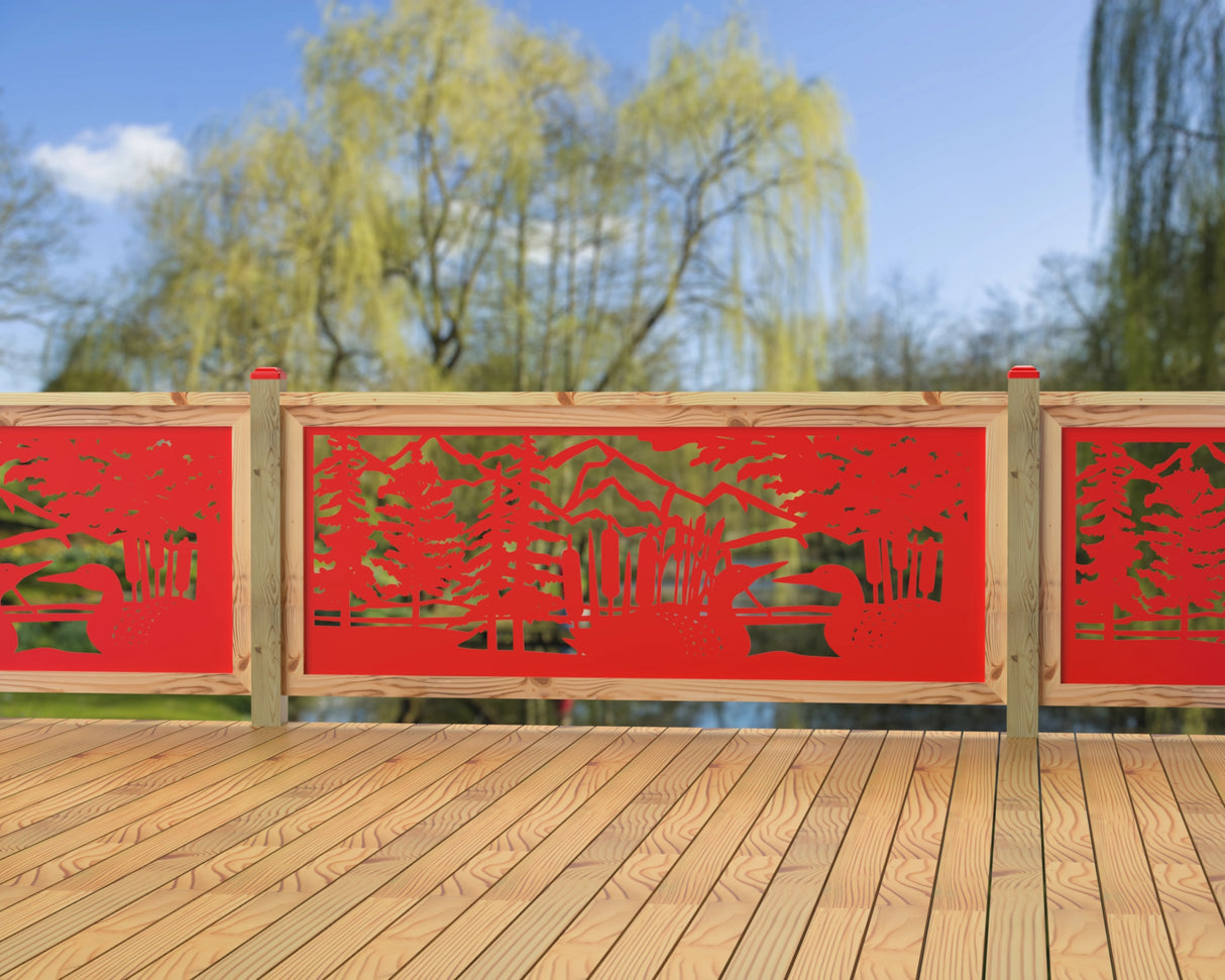 80"x30" - Duck Pond Fence/Gate Panel Insert - Madison Iron and Wood