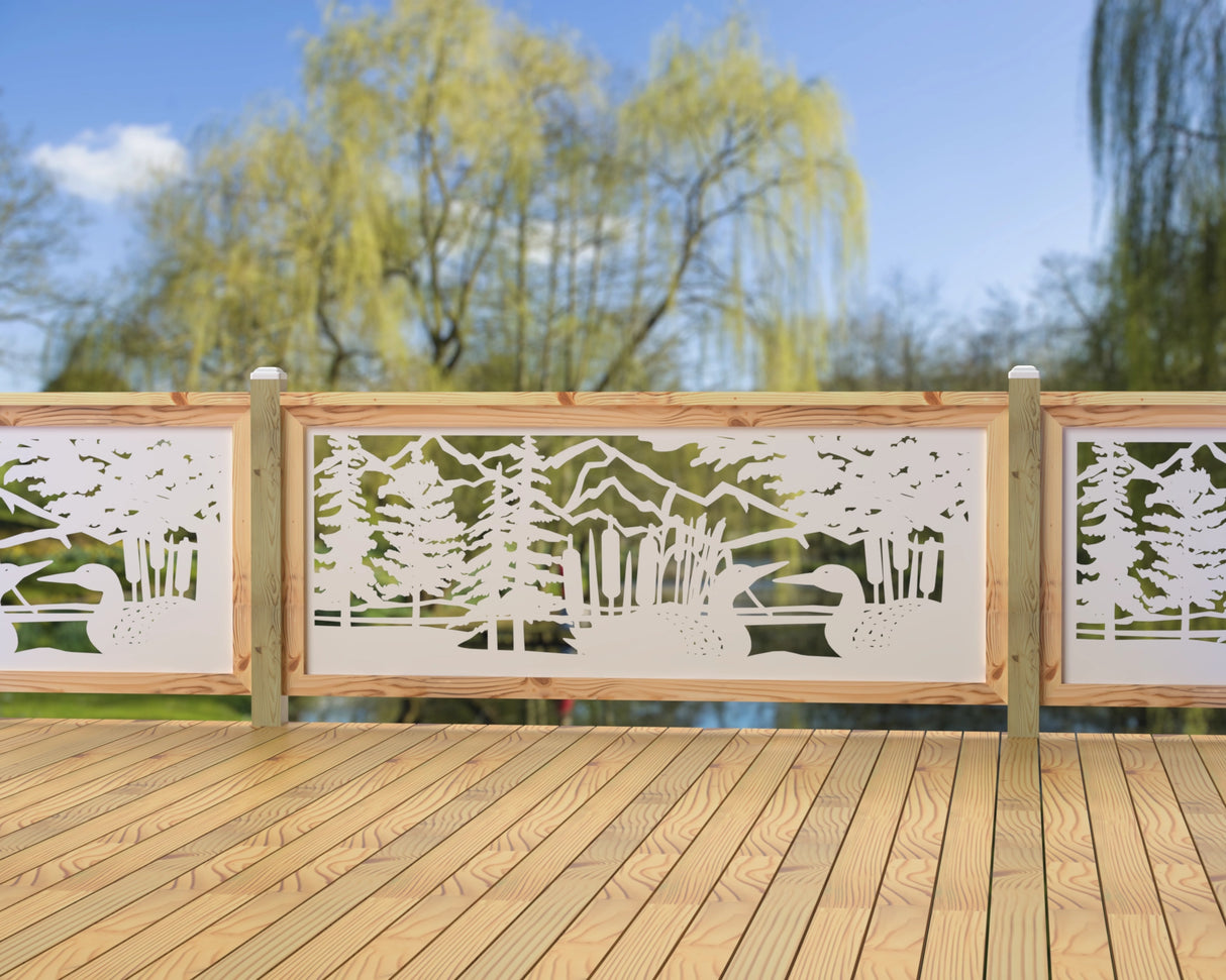 80"x30" - Duck Pond Fence/Gate Panel Insert - Madison Iron and Wood