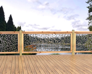 80"x30" - Flowing Leaves Fence/Gate Panel Insert