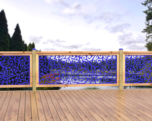 80"x30" - Flowing Leaves Fence/Gate Panel Insert
