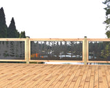 Forest Landscape Railing Panel Insert - Madison Iron and Wood