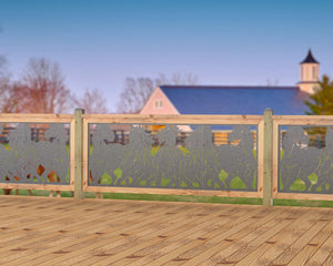 Horses Trotting Railing Panel Insert