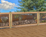 Butterflies and Hummingbirds Railing Panel Insert