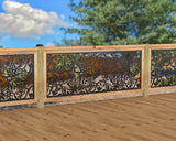 Butterflies and Hummingbirds Railing Panel Insert