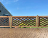 80"x30" - Modern Design Fence/Gate Panel Insert - Madison Iron and Wood