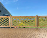 80"x30" - Modern Design Fence/Gate Panel Insert - Madison Iron and Wood
