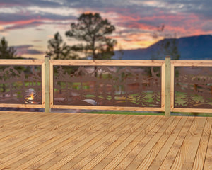 Mountain Landscape Railing Panel Insert
